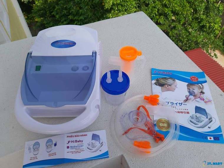 Máy thở khí dung kèm hút mũi Hibaby
